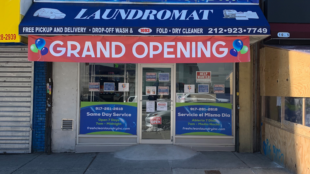 Fresh Clean Laundry, Inc. | 1093 St Nicholas Ave, New York, NY 10032 | Phone: (917) 261-2618