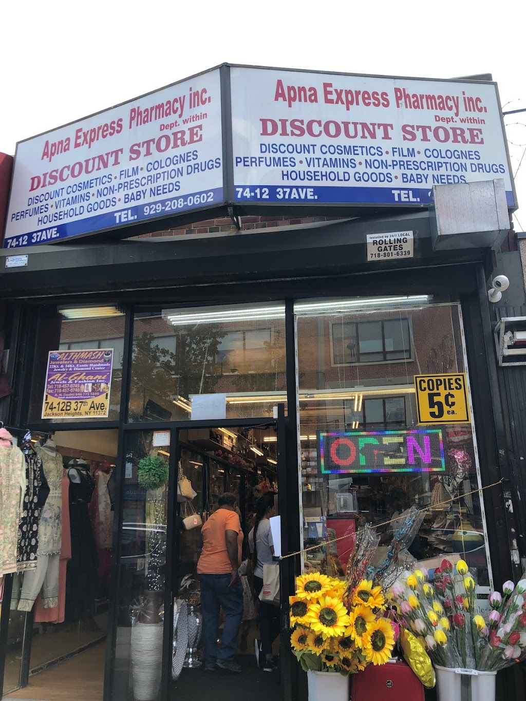 Apna Express Discount & Pharmacy | 7412 37th Ave, Jackson Heights, NY 11372 | Phone: (929) 208-0602