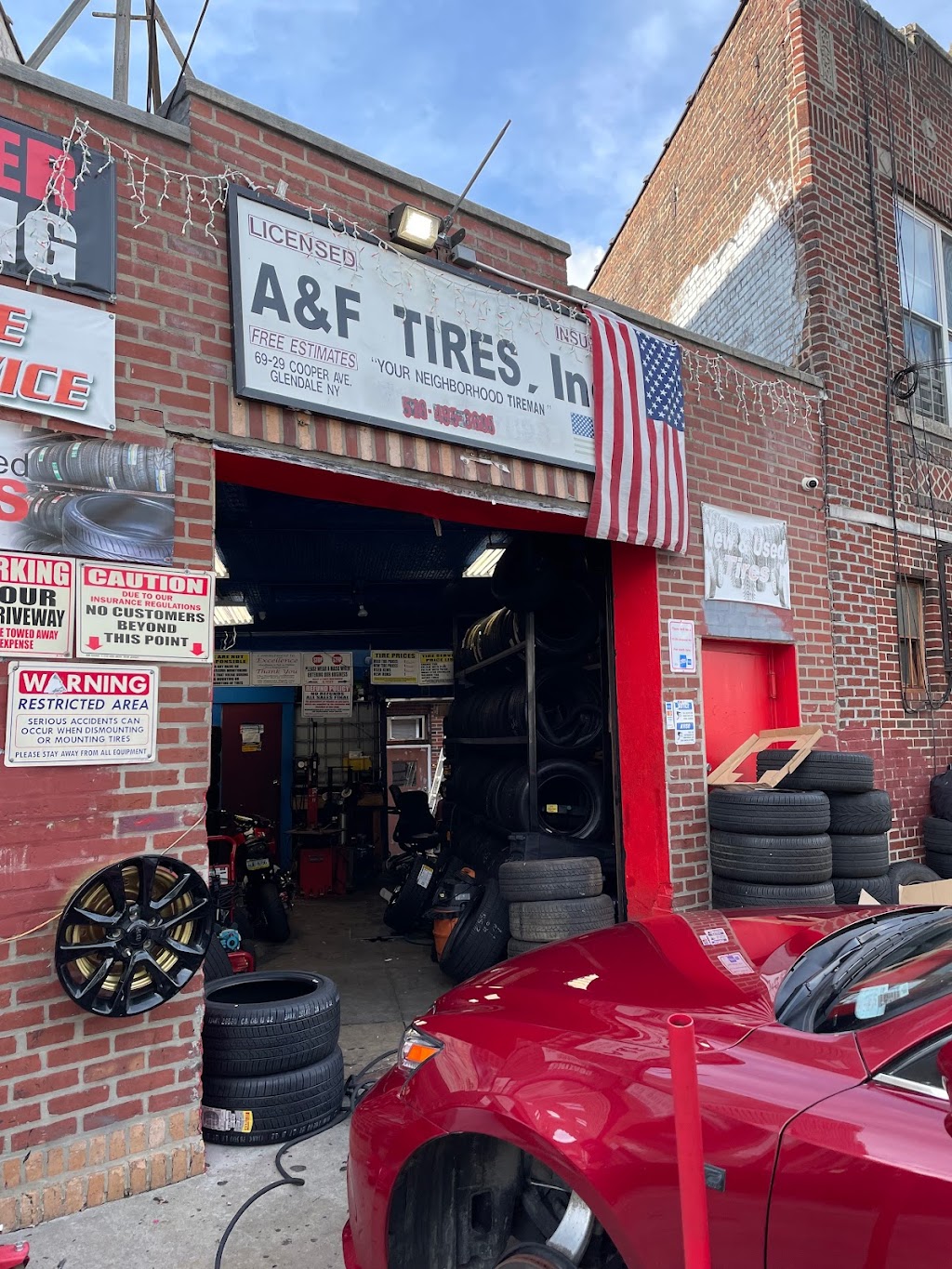 A & F Tire shop | 6929 Cooper Ave, Glendale, NY 11385 | Phone: (516) 495-3605