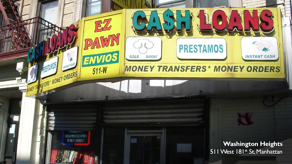 EZ Pawn Corp | 511 W 181st St, New York, NY 10033 | Phone: (646) 861-7883