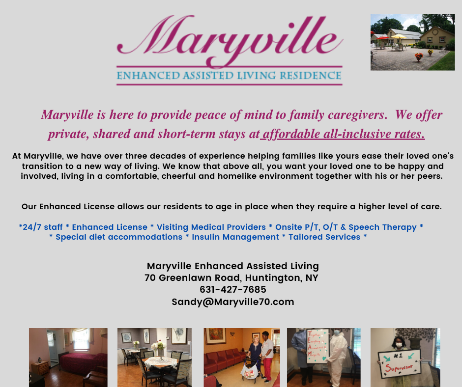 Maryville Enhanced Assisted Living Center | 70 Greenlawn Rd, Huntington, NY 11743 | Phone: (631) 427-7685