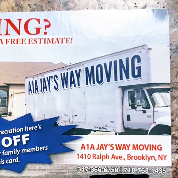 a1ajayswaymoving | 2149 E 72nd St, Brooklyn, NY 11234 | Phone: (347) 366-6750