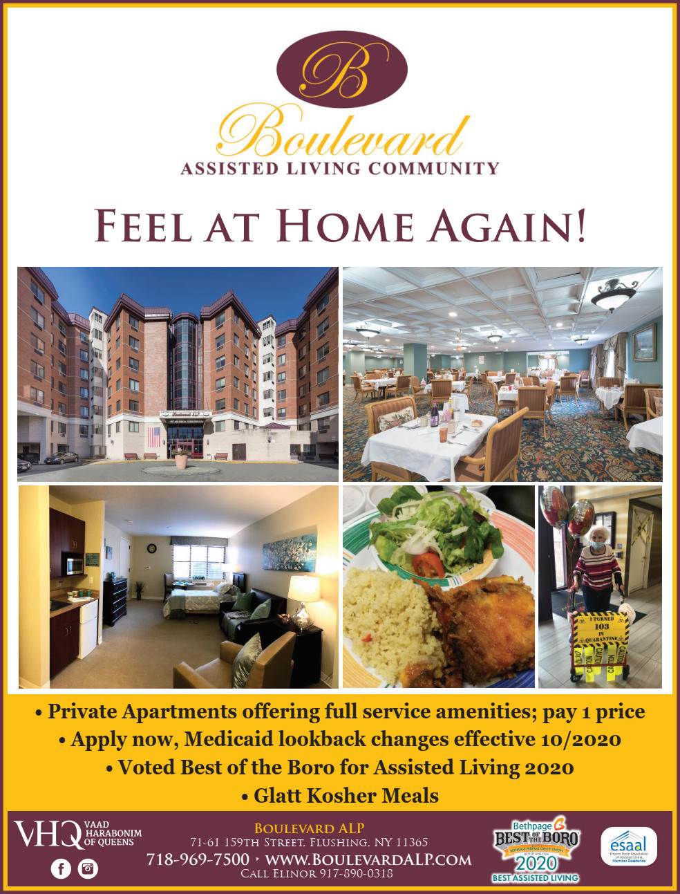 Boulevard Alp Assisted Living Community | 7161 159th St, Queens, NY 11365 | Phone: (718) 969-7500