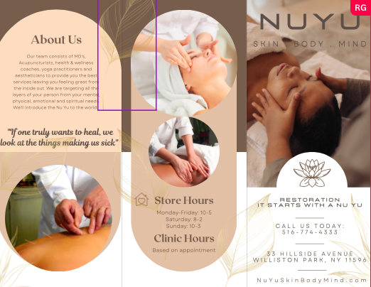 NuYu Skin Body Mind | 33 Hillside Avenue, Williston Park, NY 11596 | Phone: (516) 774-4333