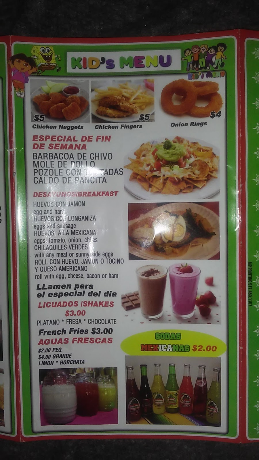 Antojitos Mexicanos | 511w W 181st St, New York, NY 10033 | Phone: (212) 568-8800