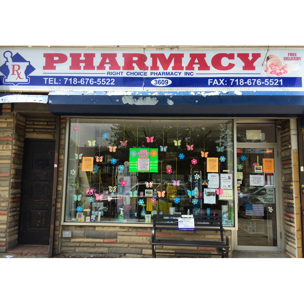 Right Choice Pharmacy | 3609 Ave. S, Brooklyn, NY 11234 | Phone: (718) 676-5522