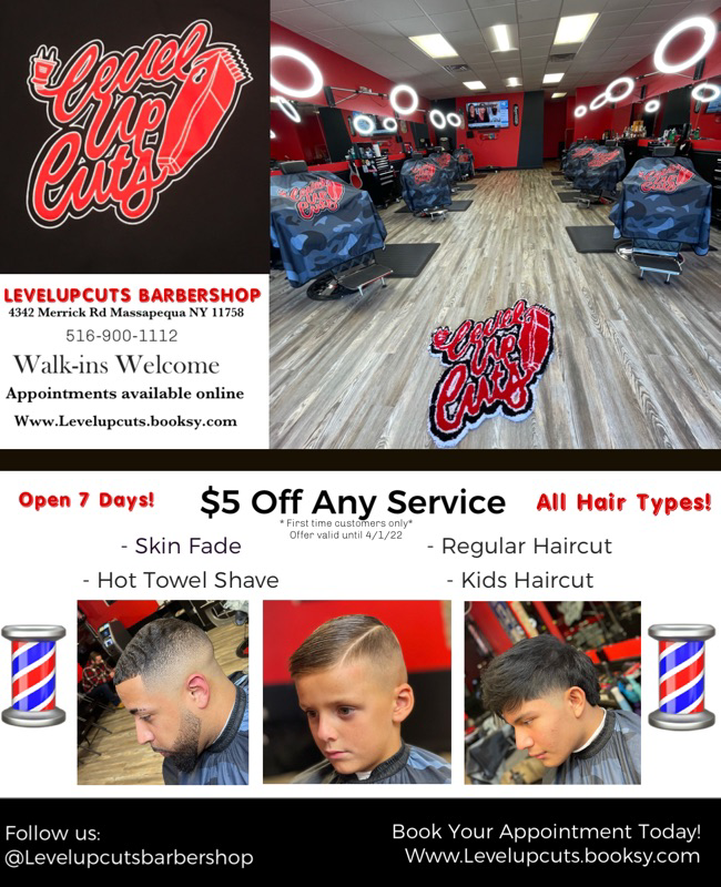 Levelupcuts | 4342 Merrick Rd, Massapequa, NY 11758 | Phone: (516) 900-1112