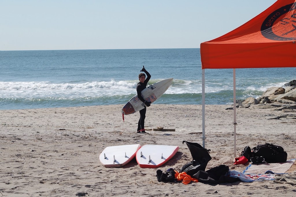 Sierra Surf School | Beach Entrance, Beach 67th St and, Beach Front Rd, Arverne, NY 11692 | Phone: (646) 737-4729