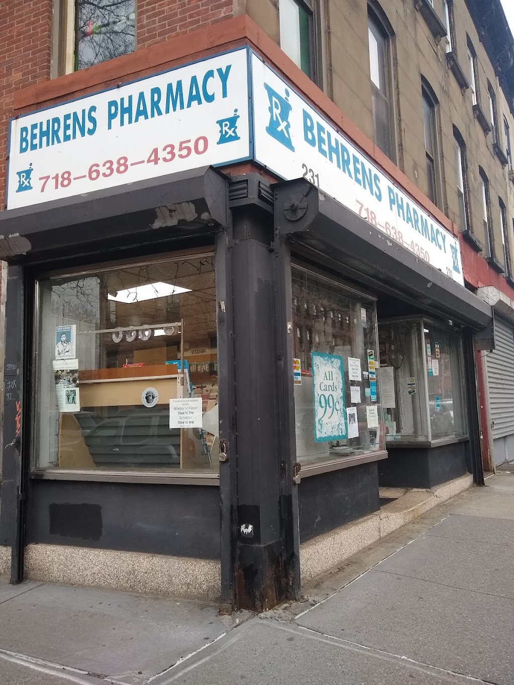 Behrens Pharmacy | 231 Dekalb Ave, Brooklyn, NY 11205 | Phone: (718) 638-4350