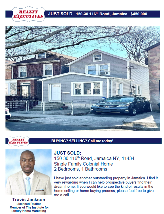 Travis Jackson-Realtor | 244-06 Jericho Turnpike, Floral Park, NY 11001 | Phone: (347) 489-8756