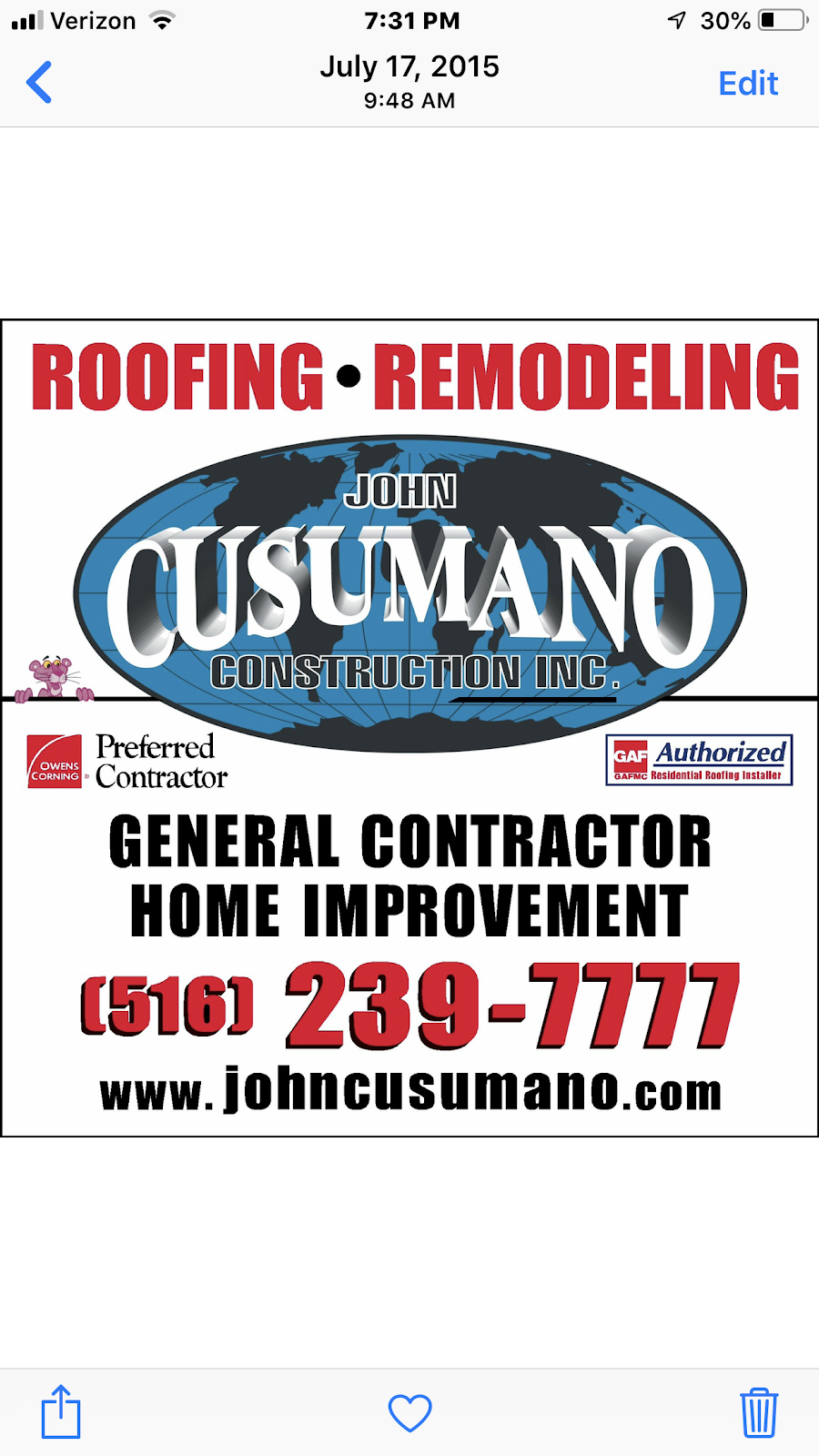 Cusumano Construction | 7 Hampton Rd, Oceanside, NY 11572 | Phone: (516) 250-1967