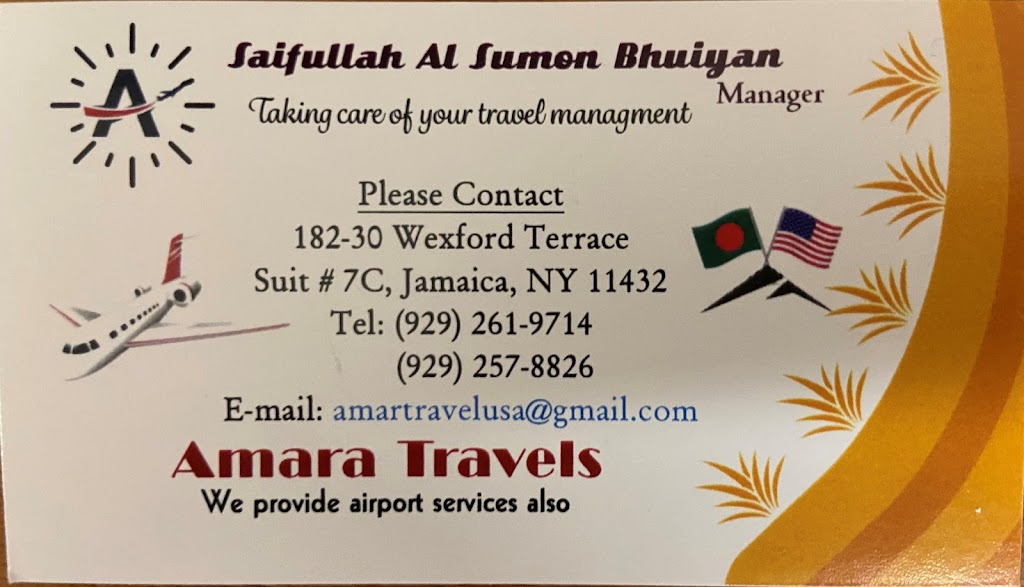 Amara Travels | 182-30 Wexford Ter apt-7c, Queens, NY 11432 | Phone: (929) 257-8826