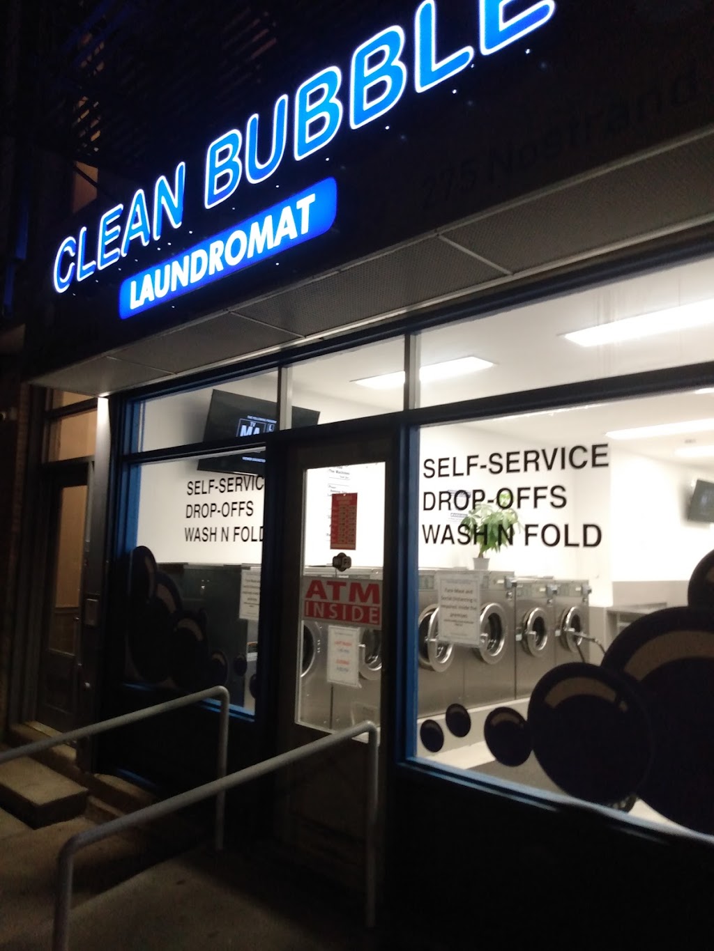 Clean Bubble Laundromat | 275 Nostrand Ave., Brooklyn, NY 11216 | Phone: (347) 955-4444